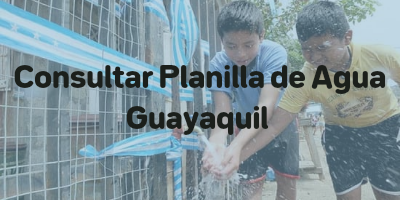 planilla de agua guayaquil